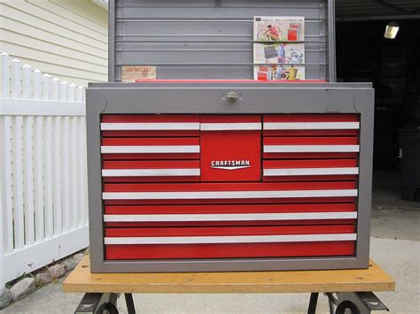 Vintage Craftsman Toolbox Toolchest Tool Box, Rare 10-Drawer Very Good