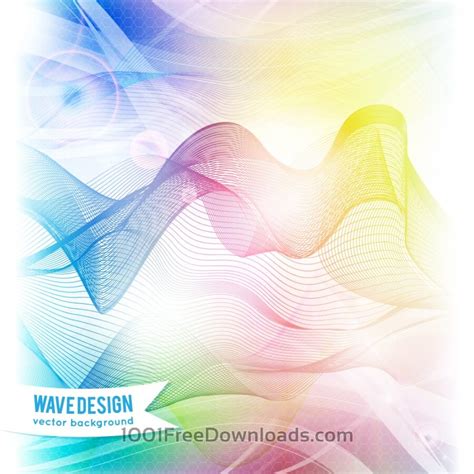 Free Vectors Abstract Rainbow Wave Background Abstract