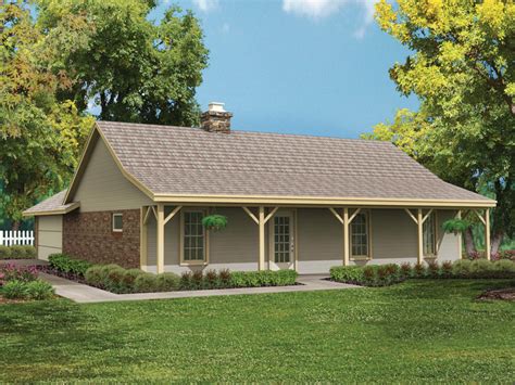 Rectangular house plans do not have to look boring, and they just might offer everything you've been dreaming of during your search for house blueprints. Bowman Country Ranch Home Plan 020D-0015 | House Plans and ...