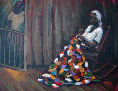 Mama Is Always Quilting Original African American Art African American Quilts American Art