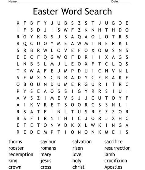 Printable Easter Word Search For Adults Free Download And Print For You
