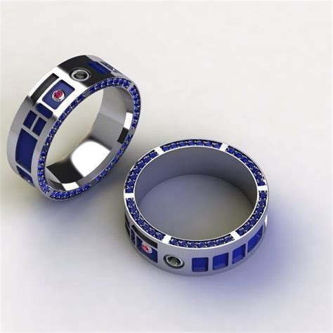 Since the dawn of time, the beauty of the mountains, flowers, trees, and wildlife has inspired some of the greatest works of art men who wear one of these rings can escape to the great outdoors every time they catch a glimpse of their unique wedding band. star wars inspired wedding rings - R2D2 | Star wars ...