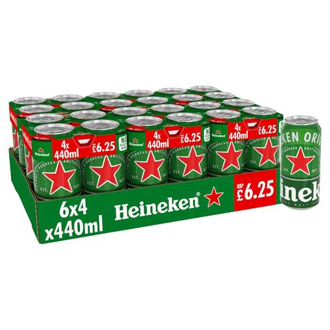 Heineken Premium Lager Beer Can 4x440ml Bestway Wholesale