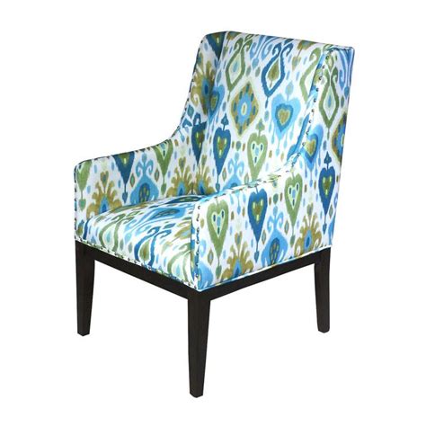 Maybe you would like to learn more about one of these? Blue and Green Patterned Sargon Upholstered Chair ...