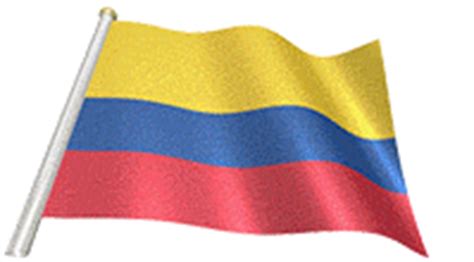 La bandera colombiana tiene una gran cantidad de formas que han sido. Bandera de Colombia animada