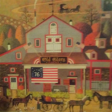 Charles Wysocki Art Vintage Charles Wysocki Old Glory Farms