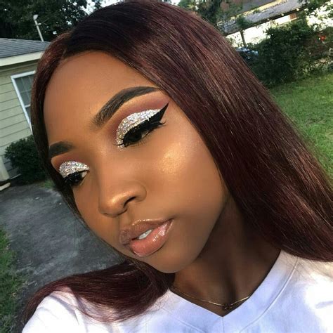 follow tropic m for more ️ make up looks black girl makeup girls makeup dark skin makeup