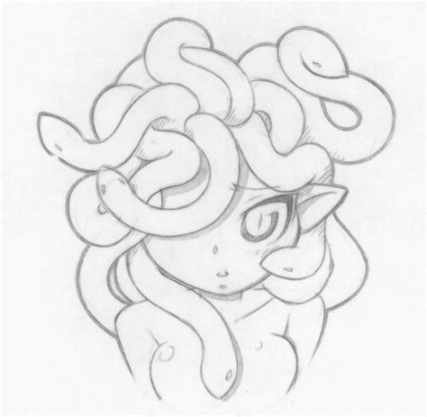 A Picture Done Awhile Before But Touched It Up A Bit Medusa Drawing