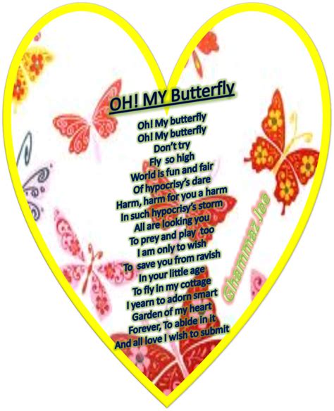 Beautylove And Poetry Oh My Butterfly Poem