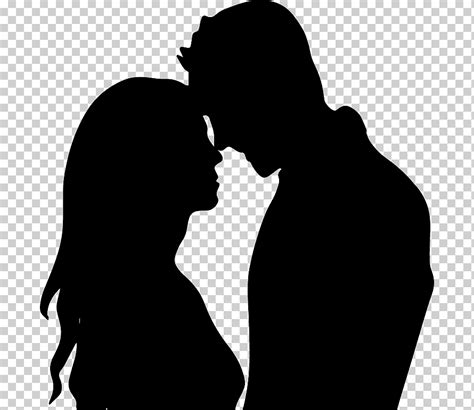 Бесплатная загрузка Поцелуй Силуэт пары Рисунок любовь пара любовь животные плакат Png