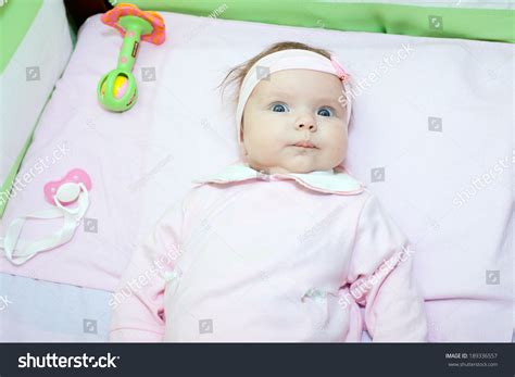 Pretty Baby Pink Clothes Laying Bed Stock Photo 189336557 Shutterstock