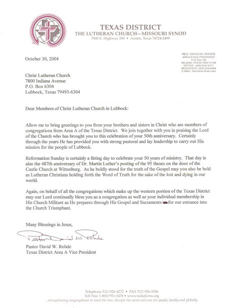 Sample Church Fundraising Letter The Document Template