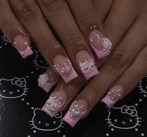 Hello Kitty Nails Inellswetrust In 2023 Hello Kitty Nails Art
