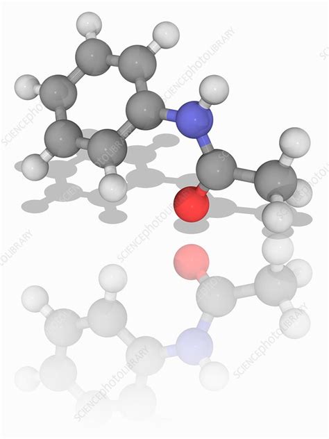Acetanilide Organic Compound Molecule Stock Image F0169520