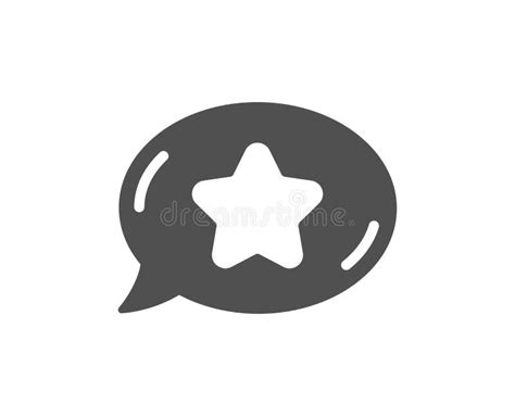 Favorite Chat Line Icon Speech Bubble With Star Sign Neon Light