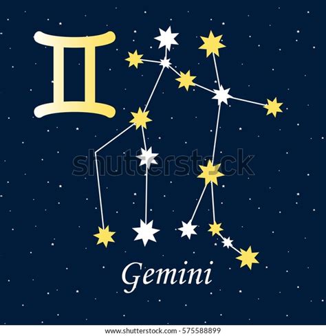 Constellation Gemini Zodiac Horoscope Astrology Stars Stock