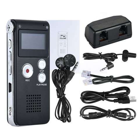 8gb Intelligent Digital Audio Voice Phone Recorder Dictaphone Mp3 Music