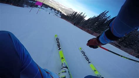 Ski Racing RAW GS Training Run GoPro YouTube