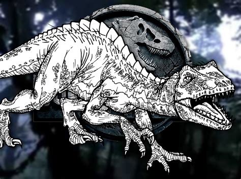 How To Draw The Indoraptor Jurassic World Fallen Kingdom Drawing Tutorial Draw It Too