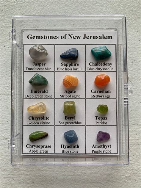 Gemstones Of New Jerusalem Real Stones Etsy Finland