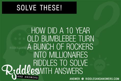 We did not find results for: 30+ How Did A 10 Year Old Bumblebee Turn A Bunch Of Rockers Into Millionaires Riddles With ...