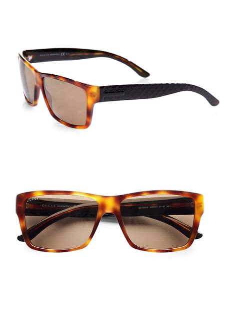 Gucci Tortoise Shell Sunglasses In Brown For Men Lyst