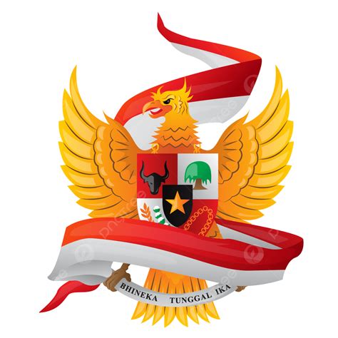 Gambar Ilustrasi Bendera Dan Logo Pancasila Bendera Pancasila