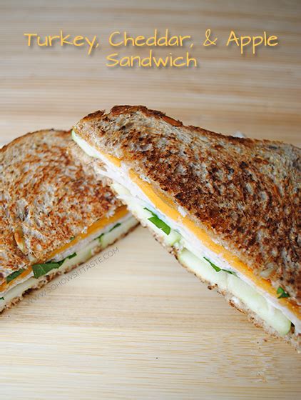 Grilled Turkey Apple And Cheddar Sandwich