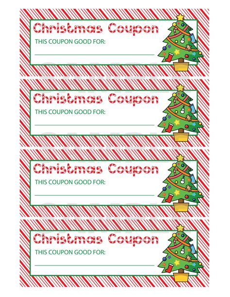 Free Christmas Coupon Printable
