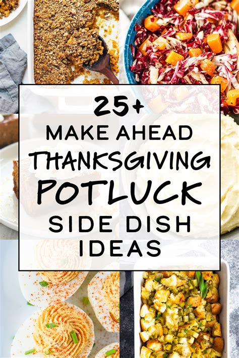 25 Make Ahead Thanksgiving Potluck Side Dish Ideas Project Meal Plan