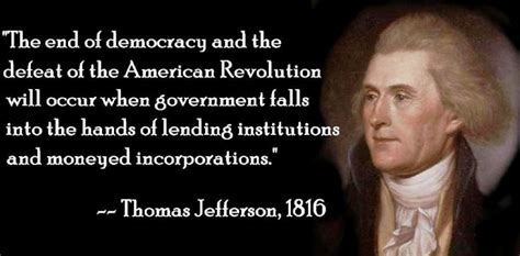 Thomas Jefferson On The End Of American Democracy Prose Before Hos