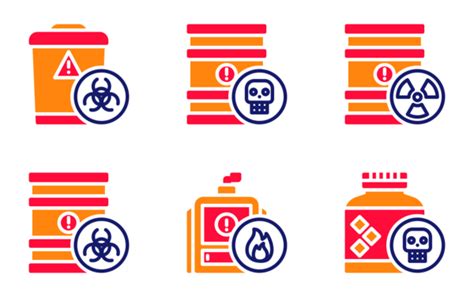 Hazardous Waste Icon Pack Color Lineal Color 29 Svg Icons