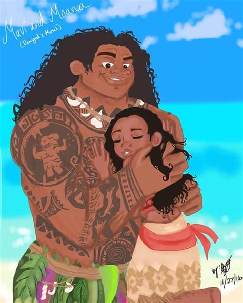 Moana And Maui From Disneys Moana Movie By Animefan12oo On Deviantart