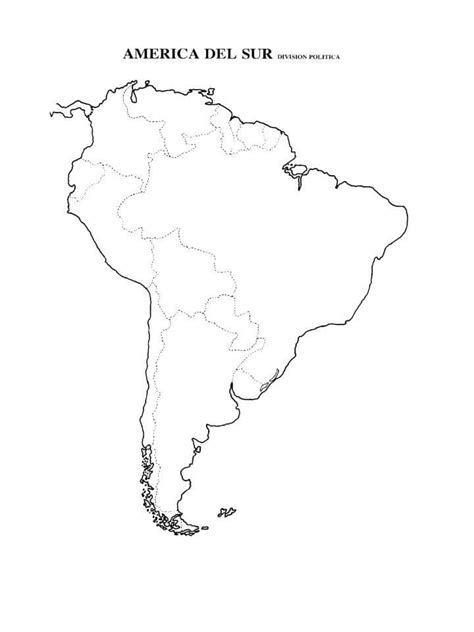 Mapa De America Con Division Politica Sin Nombres Para Imprimir Images Hot Sex Picture