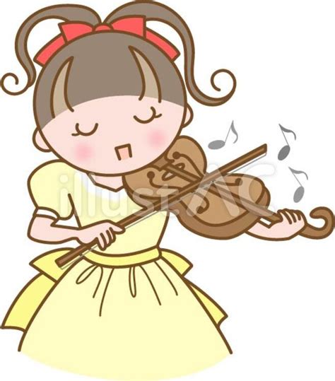 バイオリンを弾く子どもイラスト no 1538351｜無料イラスト・フリー素材なら「イラストac」