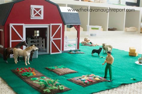 This will not only seal the photo and protect it, but it will also provide a really nice matte texture to your photo canvas. DIY Farm Play Mat