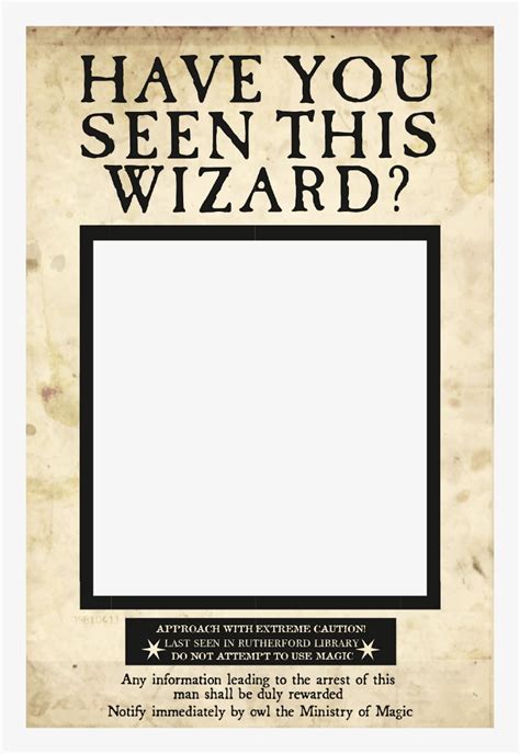Harry Potter Wanted Poster Template Free Printable Templates