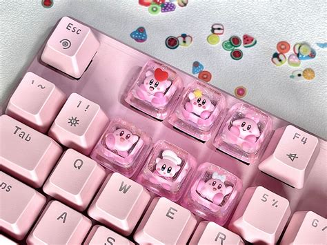 Kawaii Pink Keycap Set Oem Profile Pbt Subdye Keycap Kawaii Gaming