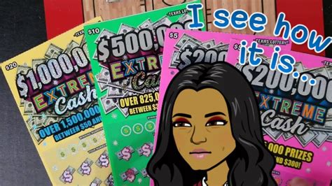 Texas Lottery Scratch Off Tickets 20 10 And 5 Extreme Cash Youtube