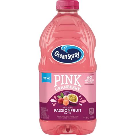 Ocean Spray Pink Cranberry Passionfruit Juice Drink 64 Fl Oz Walmart