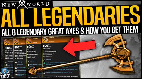 New World All 8 Legendary Great Axes How To Get Full Guide All