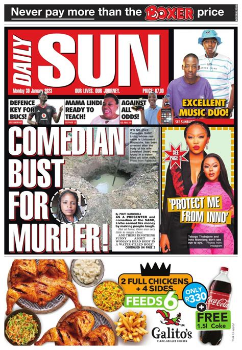 Daily Sun January 30 2023 Newspaper Get Your Digital Subscription