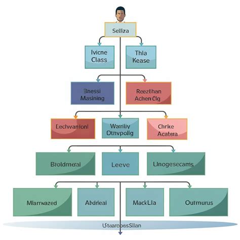 Ilustração De Uma Hierarquia Organizacional Como Uma Organização