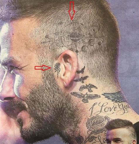 Yes Two New Tattoos On The Head And On Ear Davidbeckham