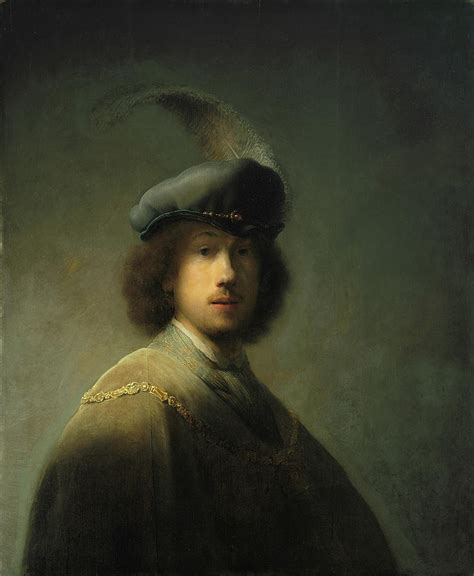 Self Portrait At Age 23 Painting By Rembrandt Fine Art America