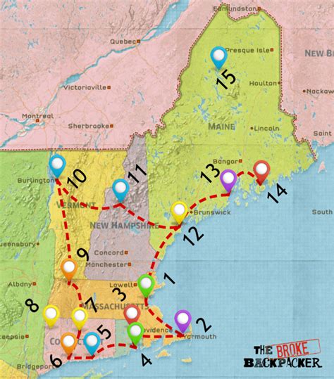 31 Map Of New England Coast Maps Database Source