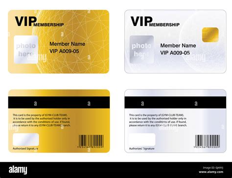 Vip Membership Card Stock Photo Alamy