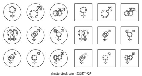 Illustrations Male Female Sex Symbols On Stock Illustration 231574927