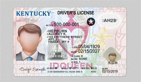 Kentucky Drivers License Psd Template Idqueen In 2021 Psd