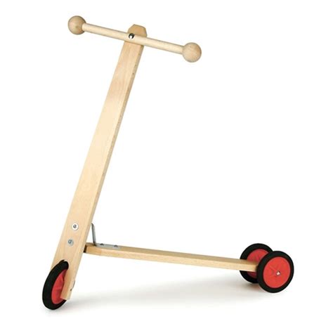 Wooden Scooter With Three Wheels Toy Estate